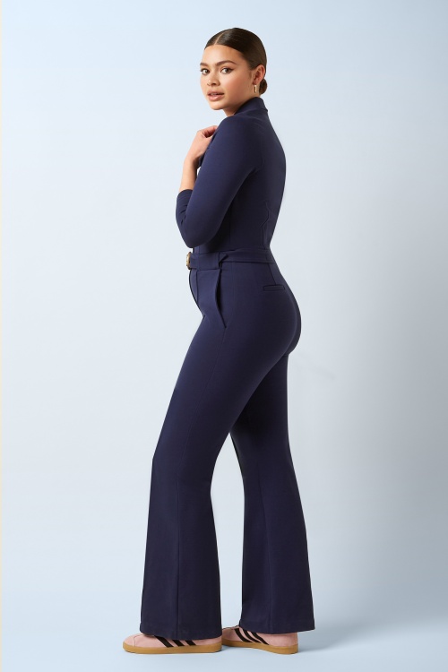 King Louie - Alexa Uni Rodeo Jumpsuit in Avondblauw 3