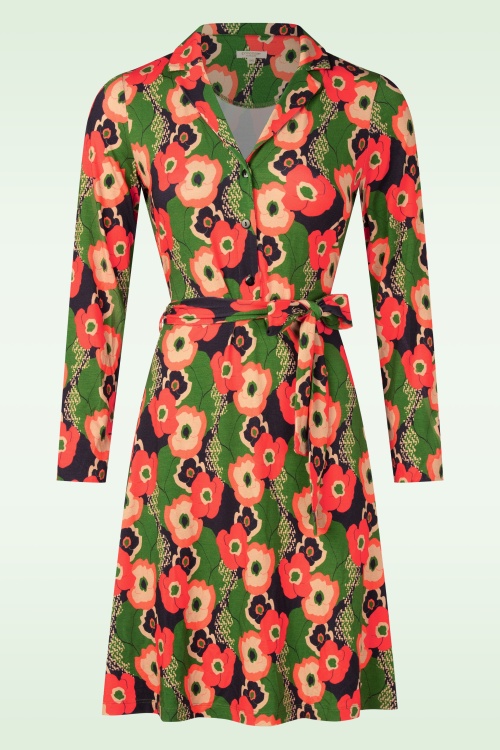 Princesse Nomade  - Ezone jurk in groen en multi