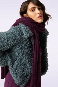 King Louie - Carre ajour sjaal in porto rood 3