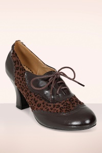Banned Retro - Bertie Leopard shoe booties in bruin 3