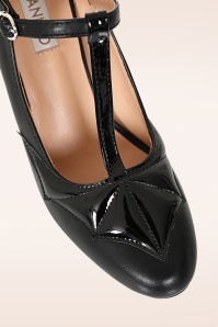 Banned Retro - Elvira T-Strap pumps in zwart 2