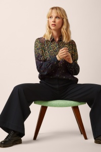 King Louie - Chloe Uni Rodeo Pantalon in zwart 2