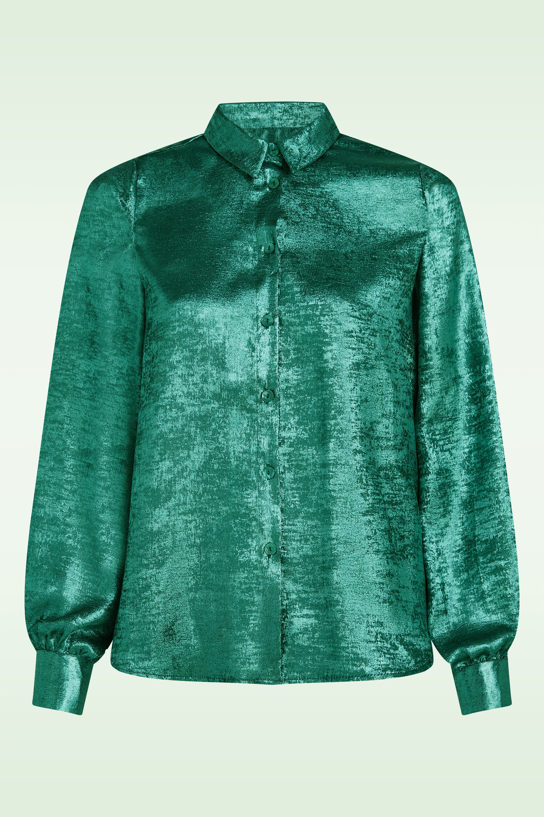 King Louie - Maisie Flambe blouse in zilvergroen  2