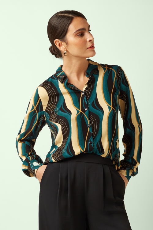 King Louie - Maisie Elysse blouse in zwart