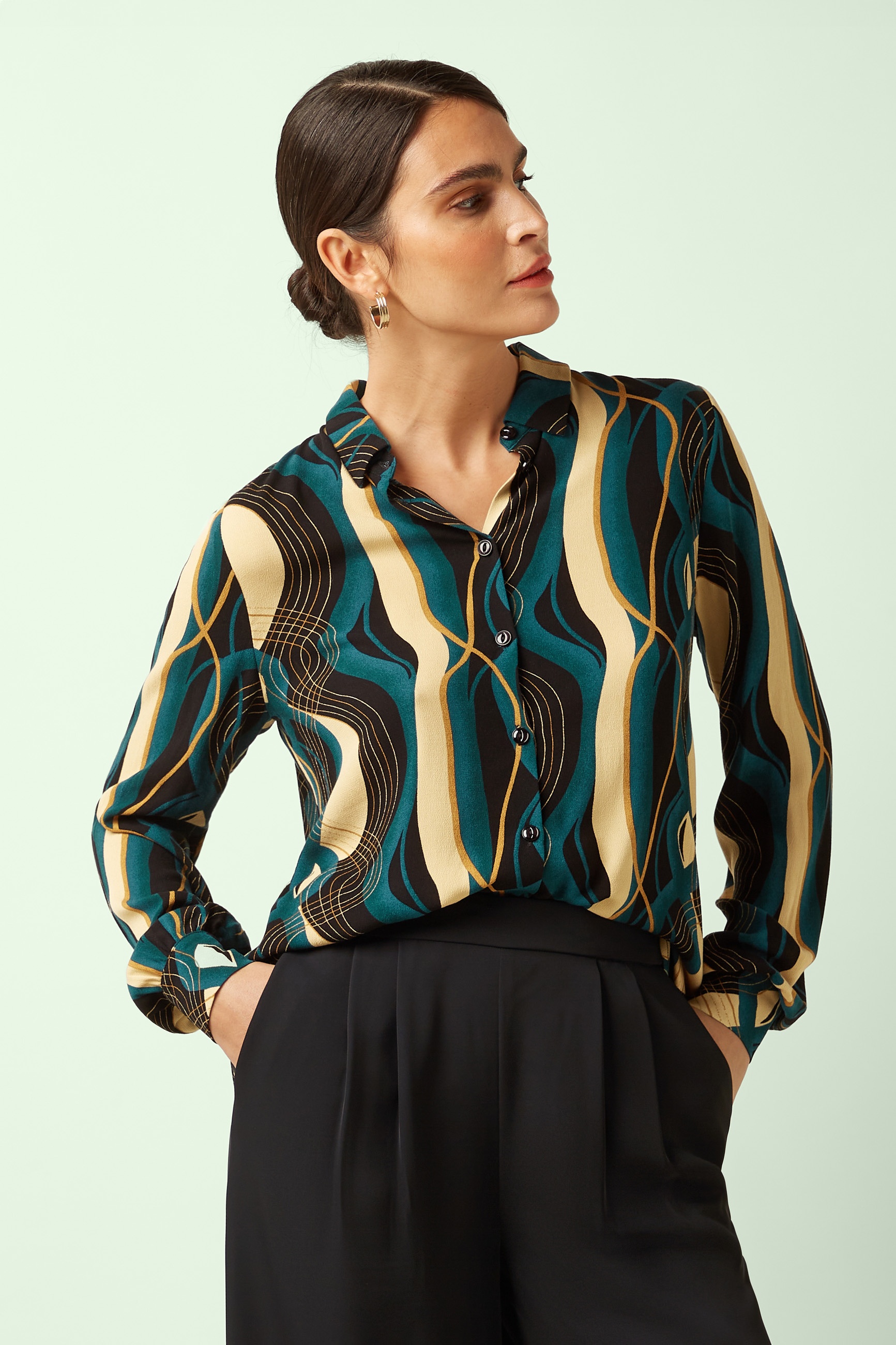 King Louie - Maisie Elysse blouse in zwart