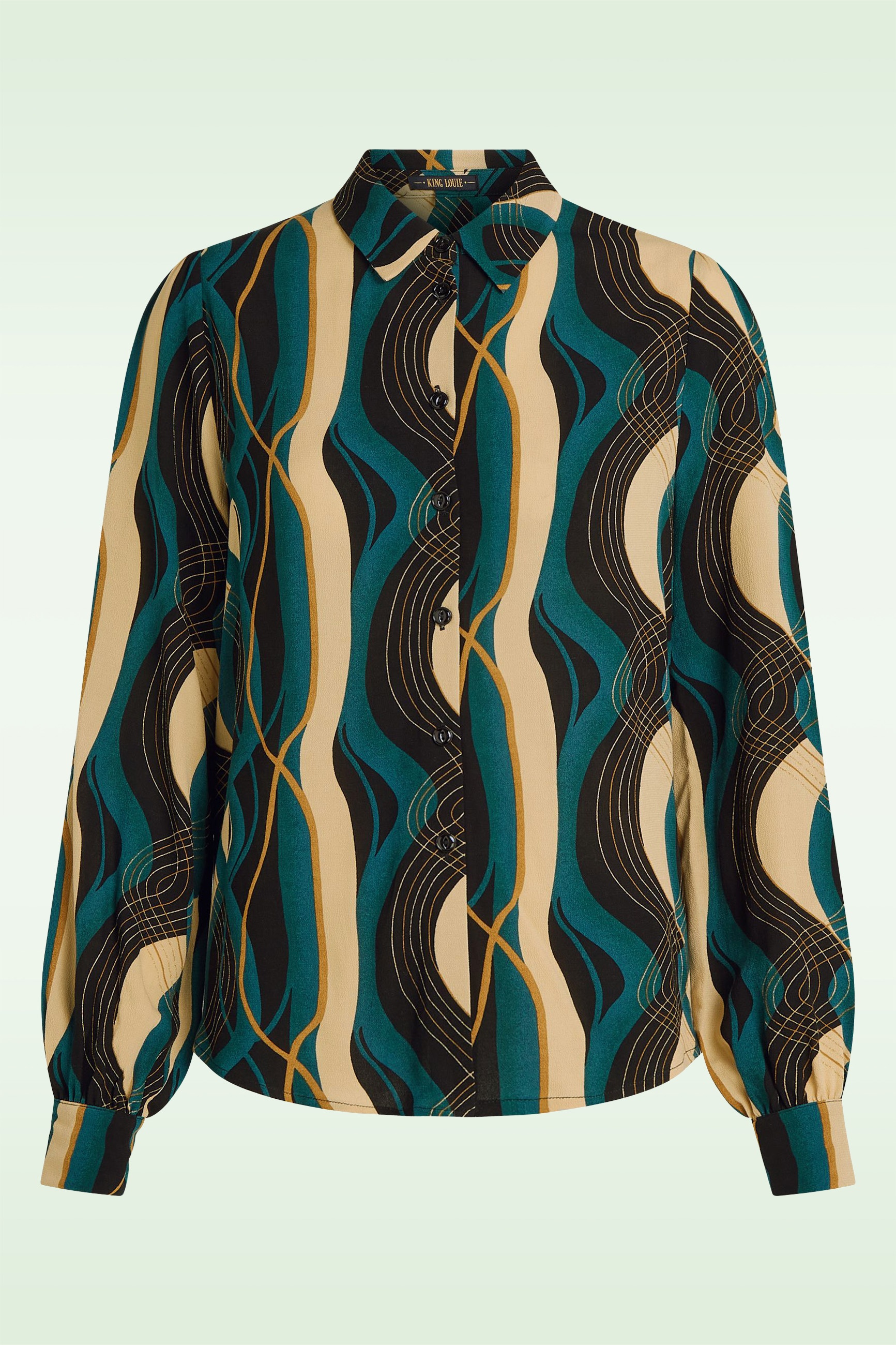 King Louie - Maisie Elysse blouse in zwart 2