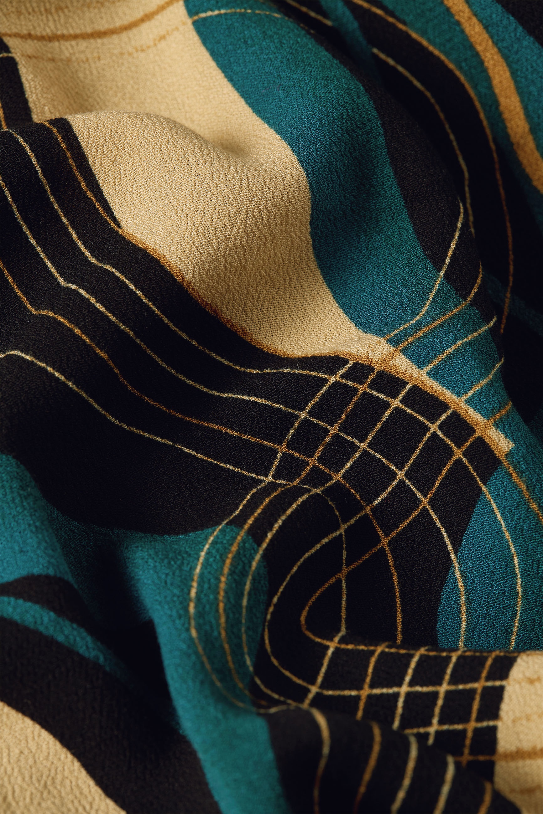 King Louie - Olive Elysse Midi jurk in zwart 3