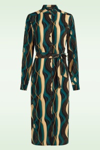 King Louie - Olive Elysse Midi jurk in zwart 2