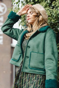 King Louie - Dina Lammy jas in pine groen