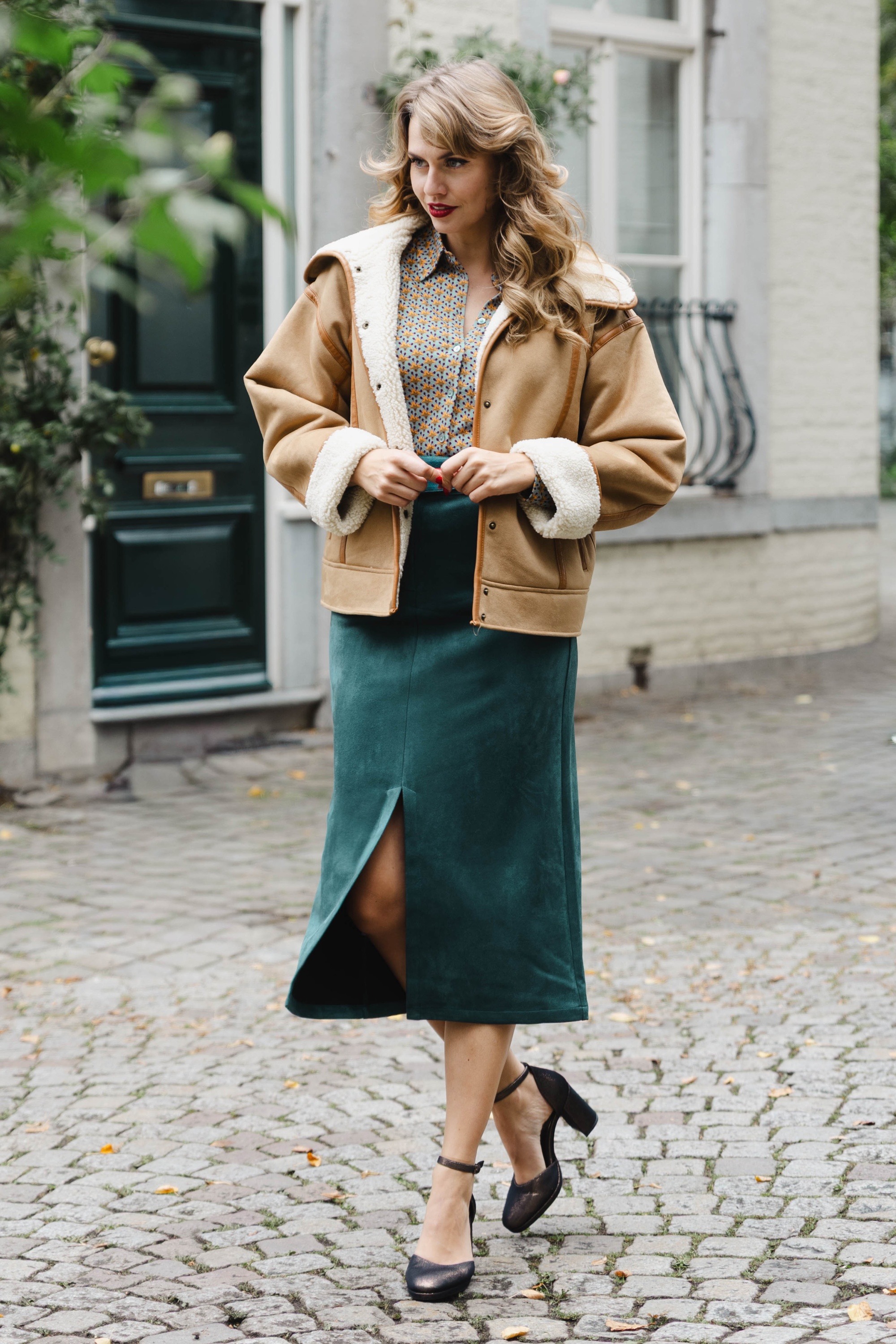 King Louie - Monia Lammy jas in naturel  4