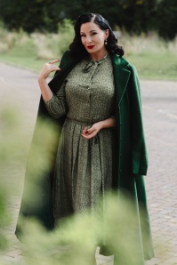 Very Cherry - Niko jurk in Rosemary groen