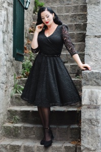 Vintage Chic for Topvintage Margaret Floral Lace Swing Dress