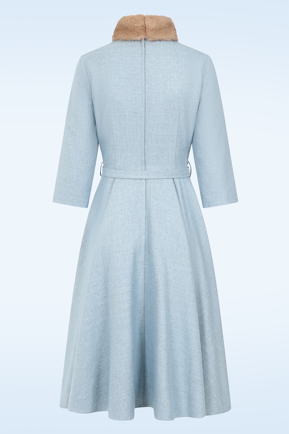 Banned Retro - Icy Charm swing jurk in lichtblauw 3