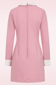Banned Retro - Bubblegum Mod jurk in lichtroze 3