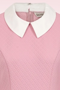 Banned Retro - Bubblegum Mod jurk in lichtroze 2