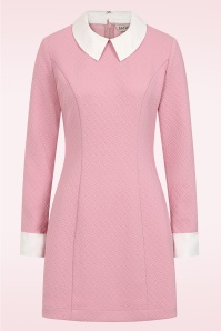 Banned Retro - Bubblegum Mod jurk in lichtroze