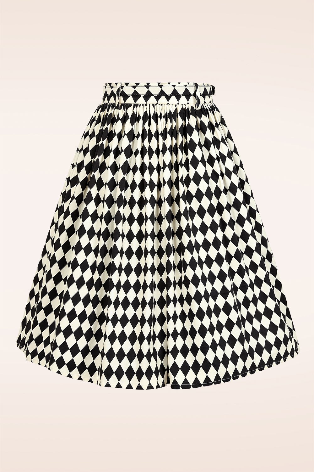 Banned Retro - Harley Swing rok in zwart en wit 3