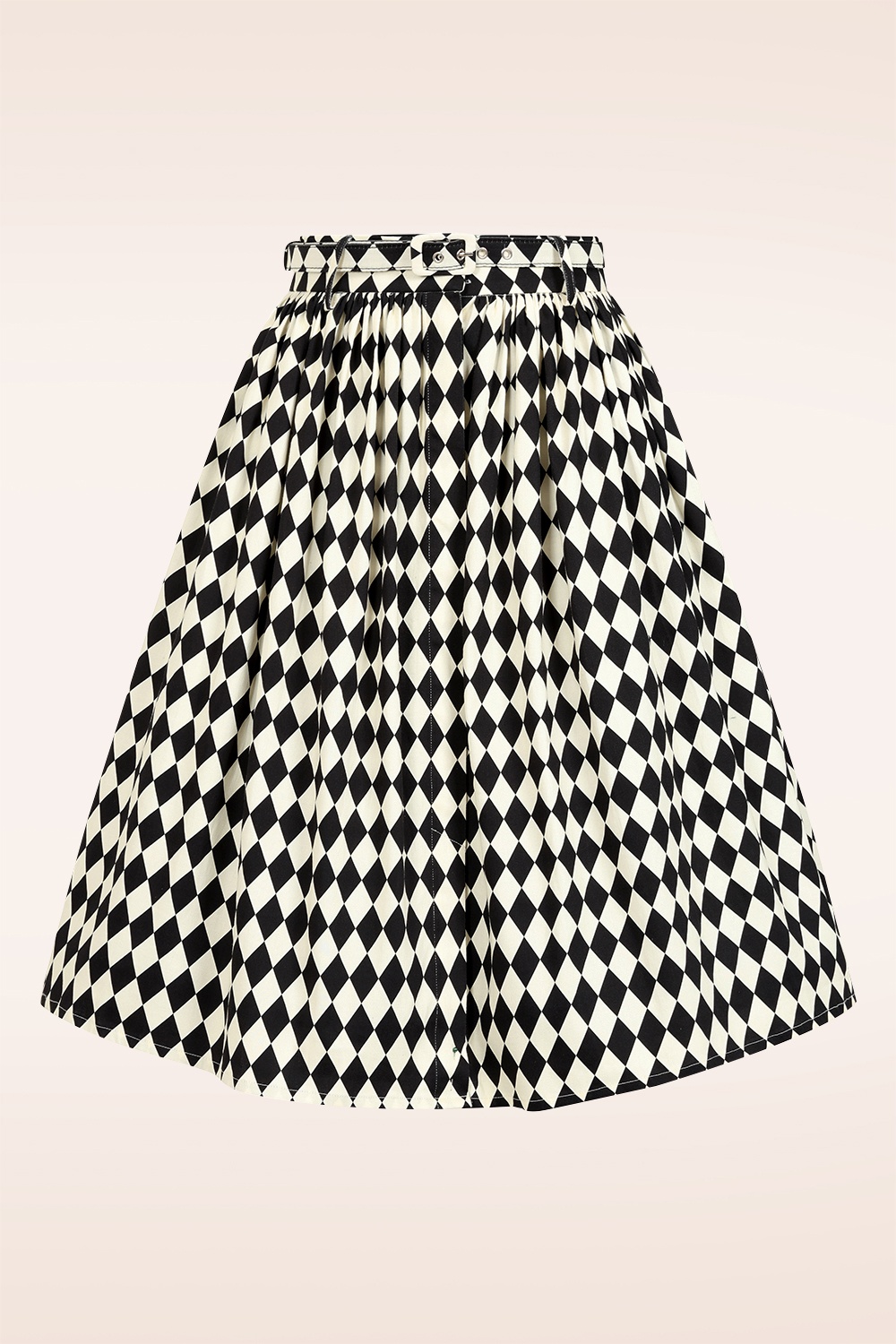 Banned Retro - Harley Swing rok in zwart en wit