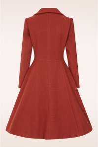 Hearts & Roses - Harper swing jas in roestbruin 5