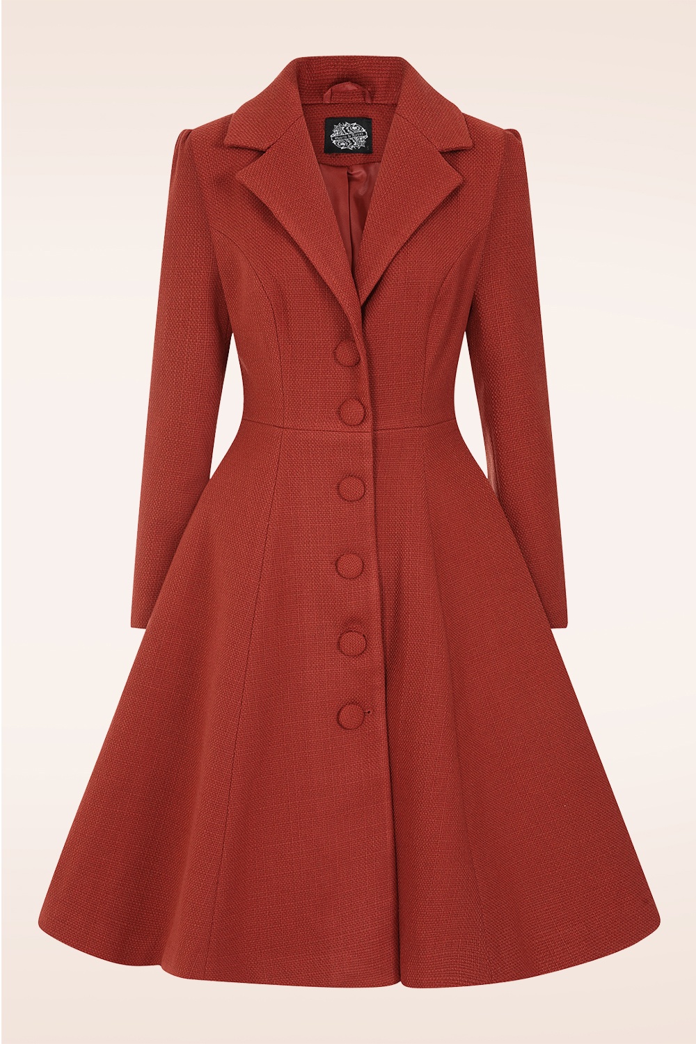 Hearts & Roses - Harper swing jas in roestbruin 2