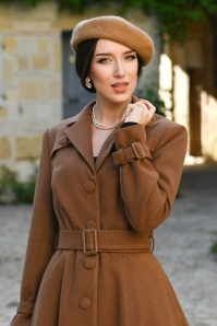 Hearts & Roses - Abigail swing jas in bruin 4