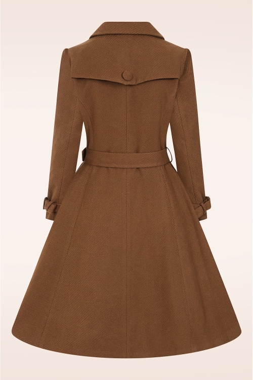 Hearts & Roses - Abigail swing jas in bruin 7