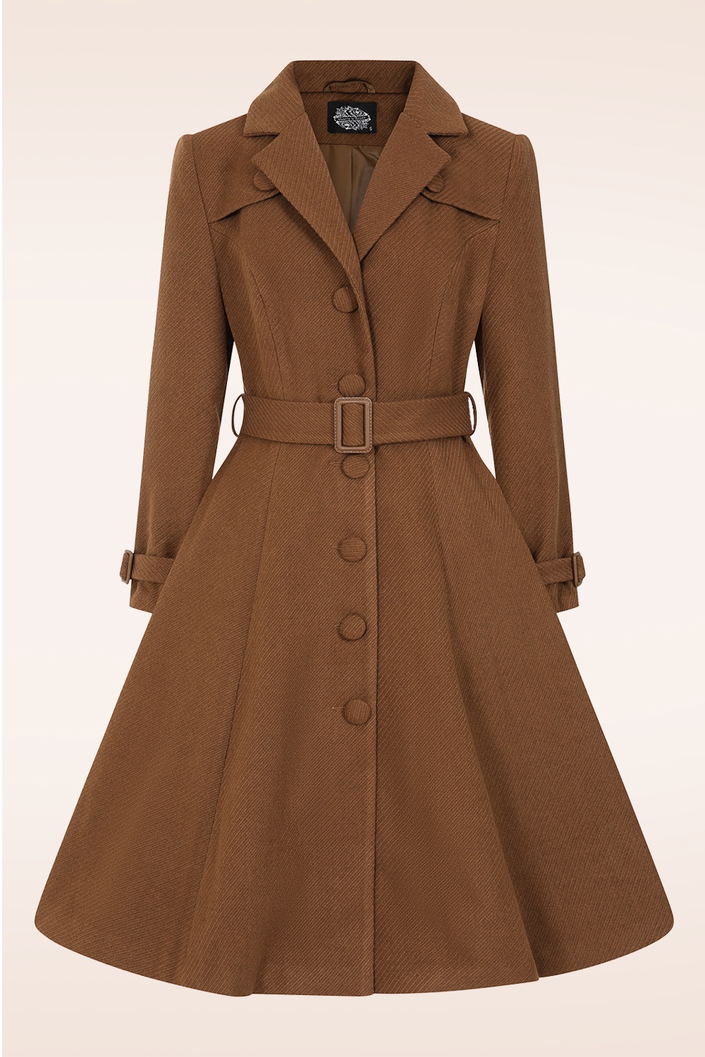 Hearts & Roses - Abigail swing jas in bruin 2