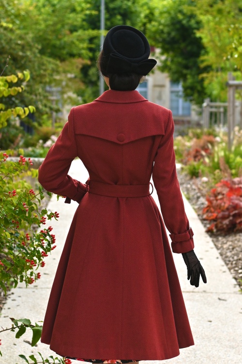 Hearts & Roses - Abigail swing jas in terracotta 6