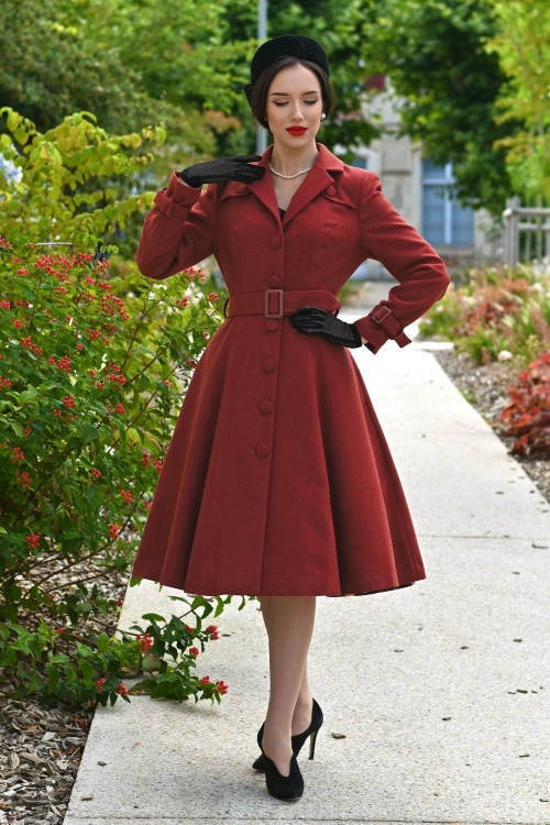 Hearts & Roses - Abigail swing jas in terracotta