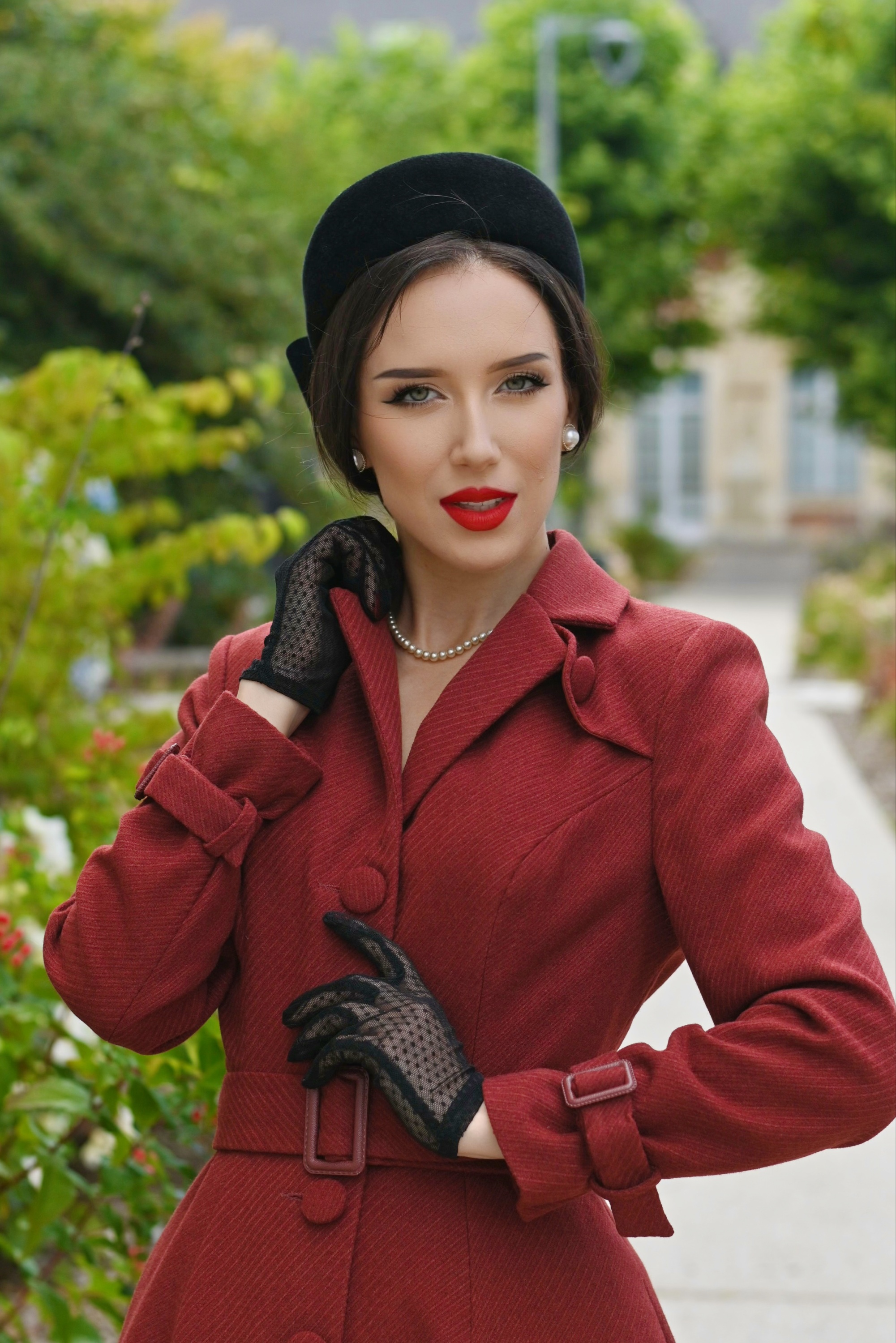 Hearts & Roses - Abigail swing jas in terracotta 4