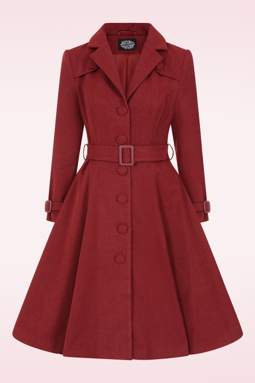 Hearts & Roses - Abigail swing jas in terracotta 2