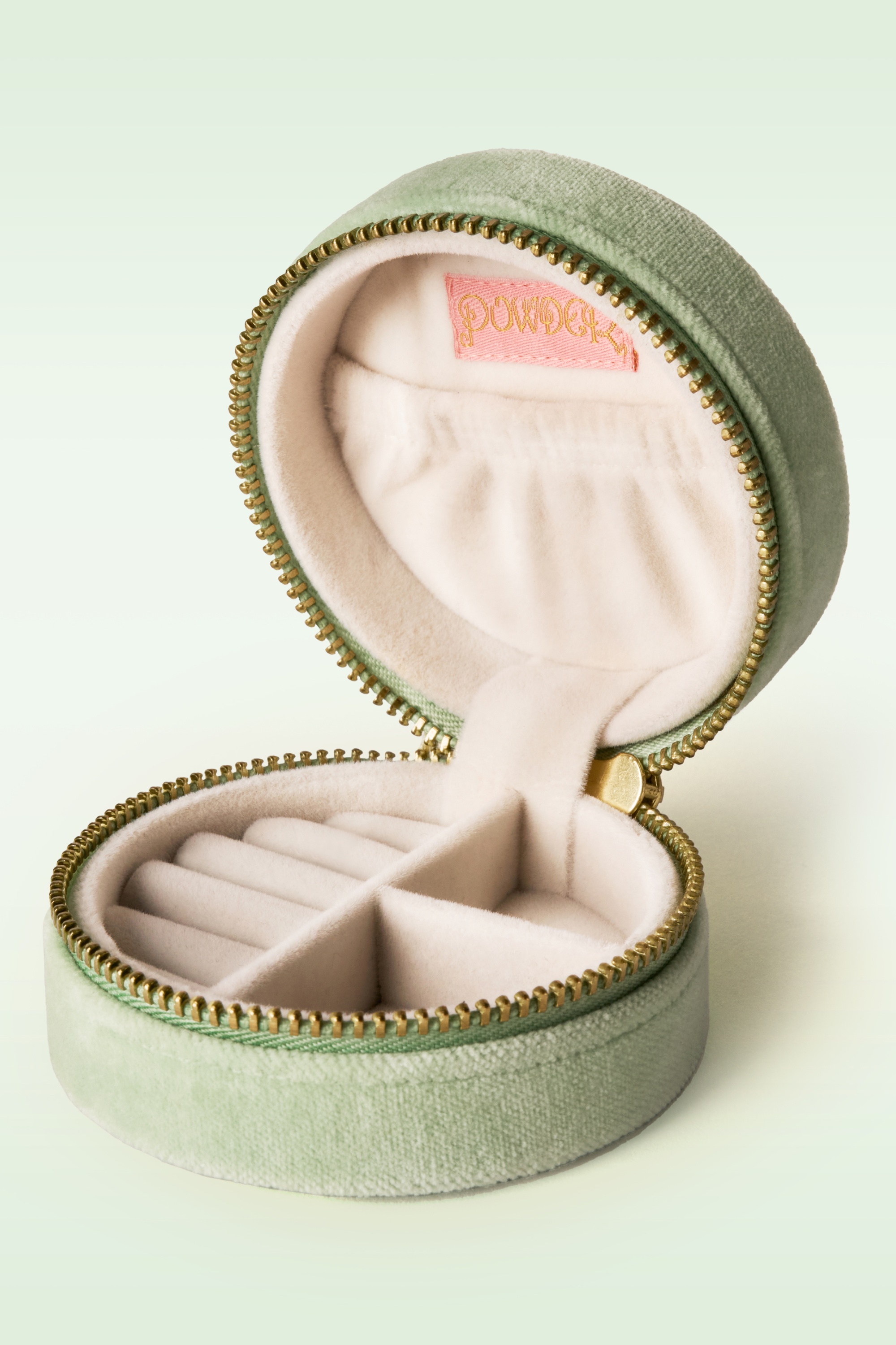 Powder - Toadstools rond juwelendoosje in groen 2