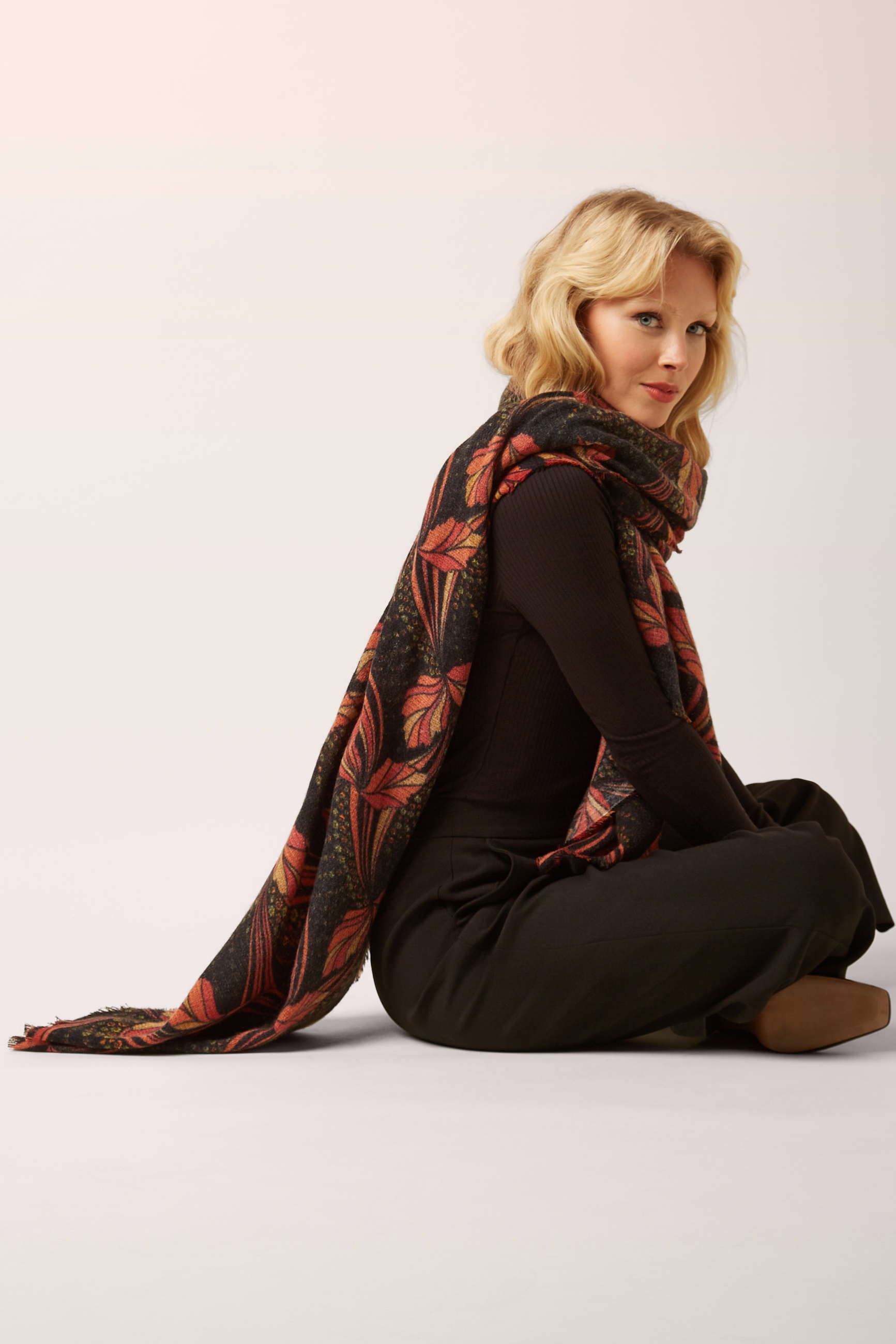 King Louie - Shimmy sjaal in zwart