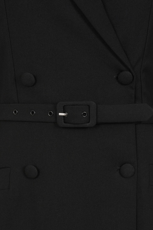 Glamour Bunny Business Babe - Blair Blazer jurk in zwart 3