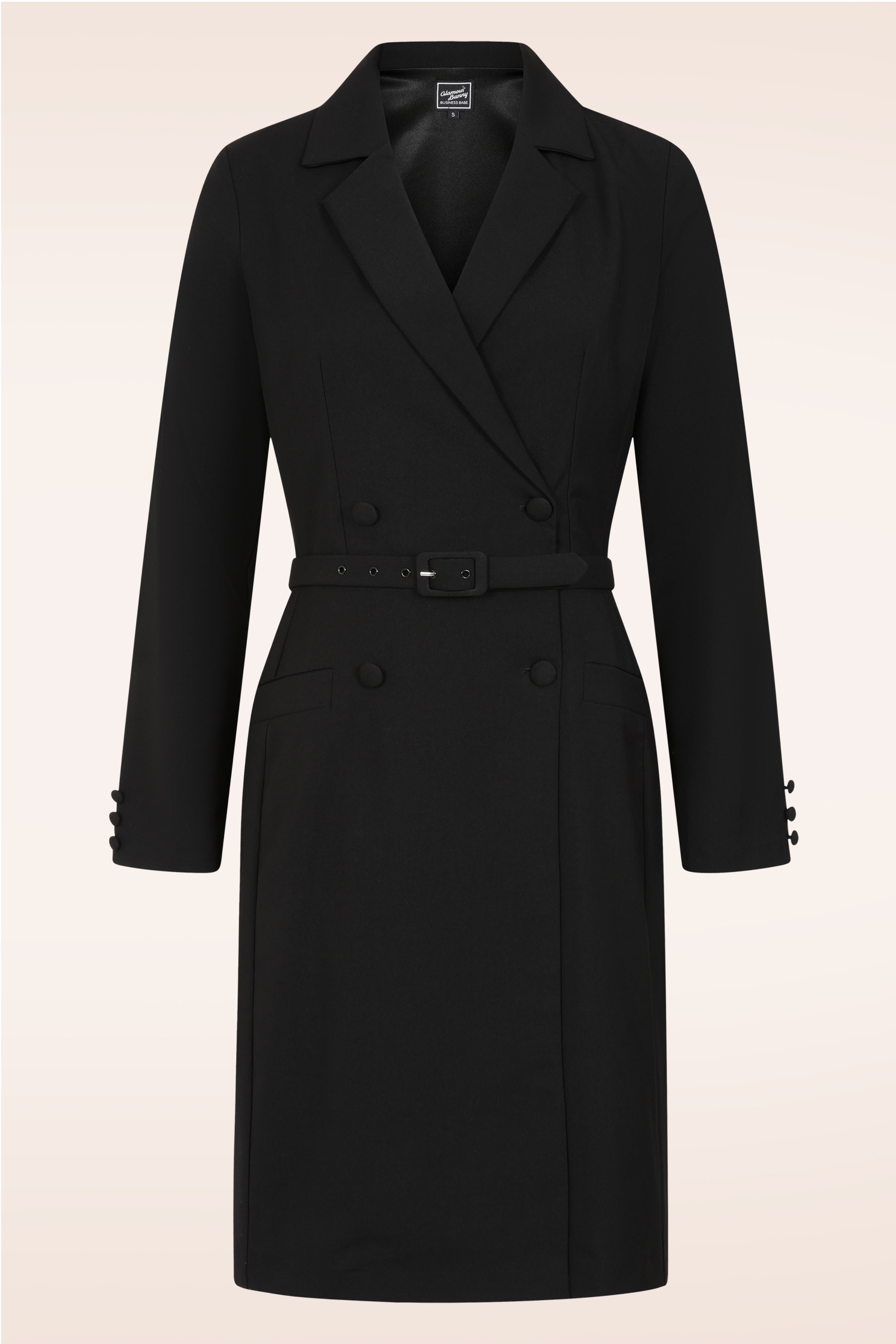 Glamour Bunny Business Babe - Blair Blazer jurk in zwart 2
