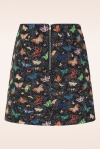 Louche - Aubin Butterfly Ball Jacquard mini rok in multi 2