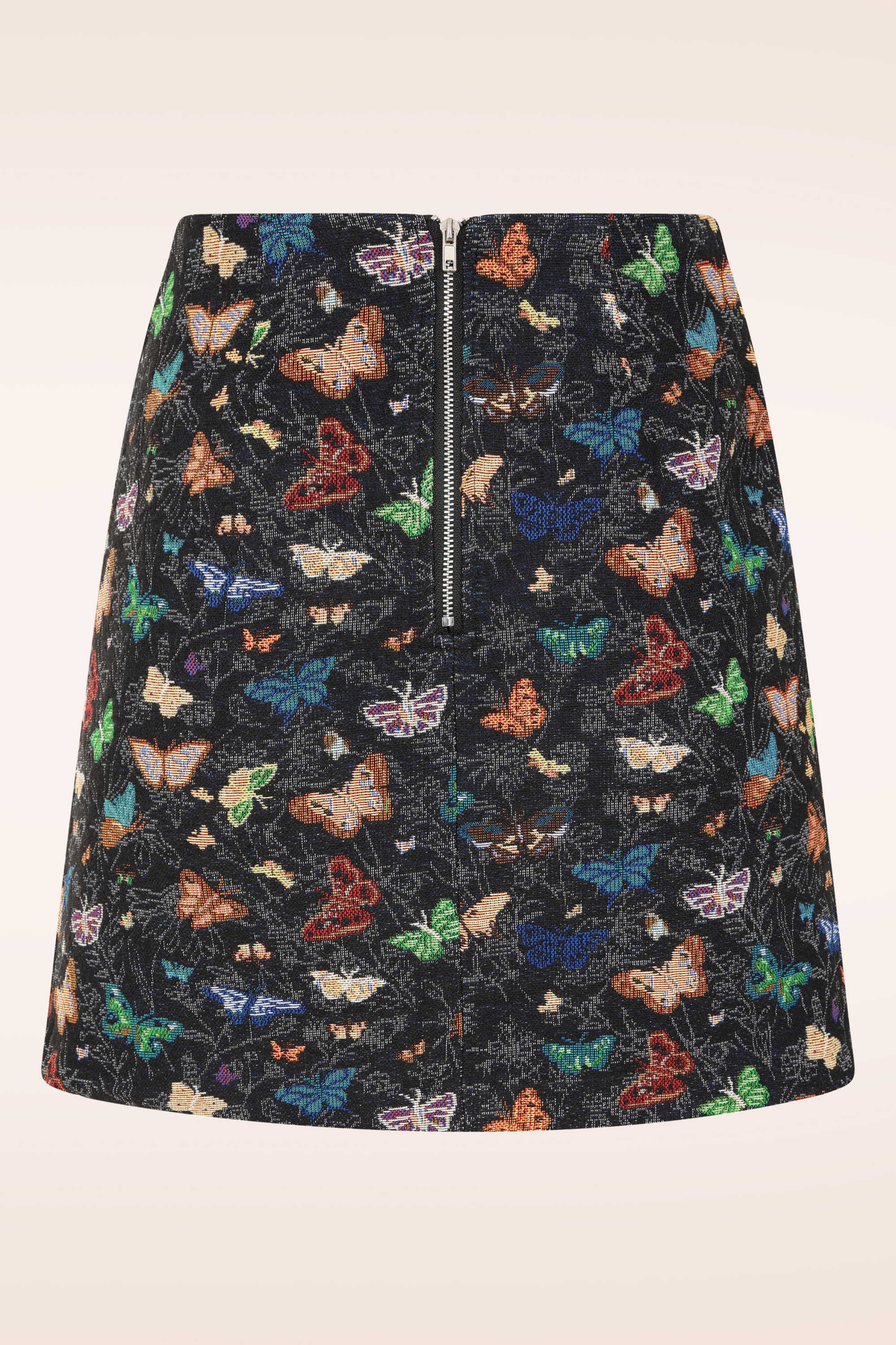 Louche - Aubin Butterfly Ball Jacquard mini rok in multi 2
