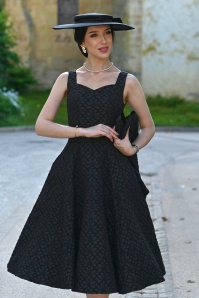 Hearts & Roses - Ramona swing jurk met bolero in zwart 3