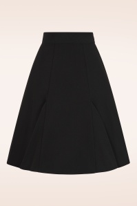 Banned Retro - Eliana swing rok in zwart