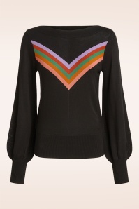 King Louie - Audrey Bell Azzy top in zwart