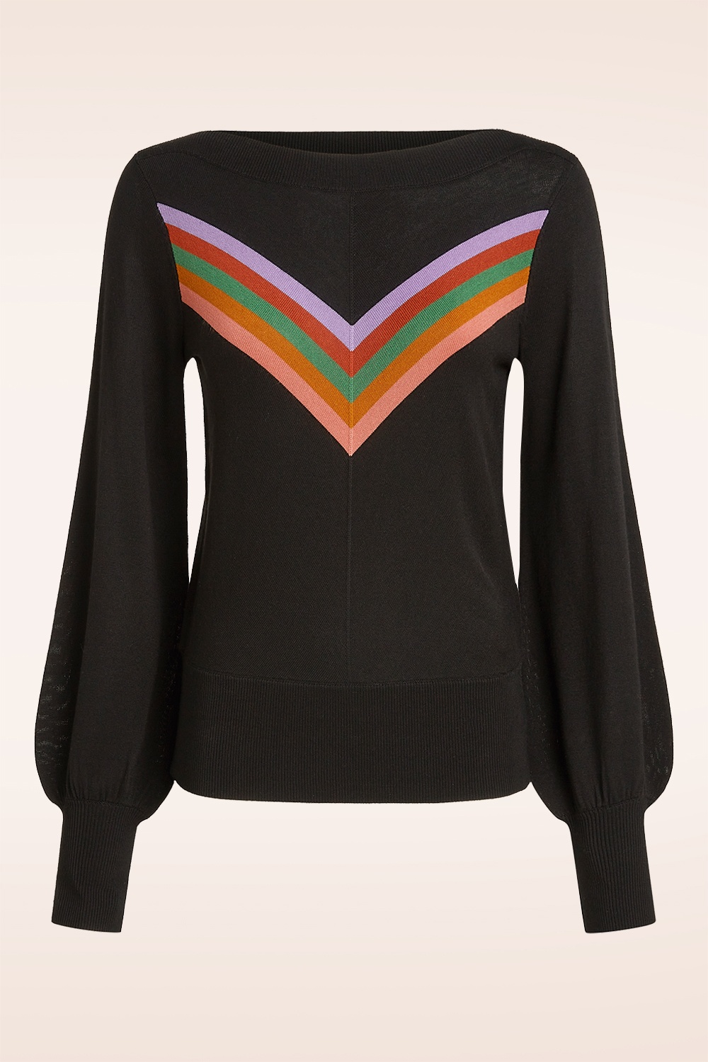 King Louie - Audrey Bell Azzy top in zwart