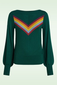 King Louie - Audrey Bell Azzy top in botanisch groen 2