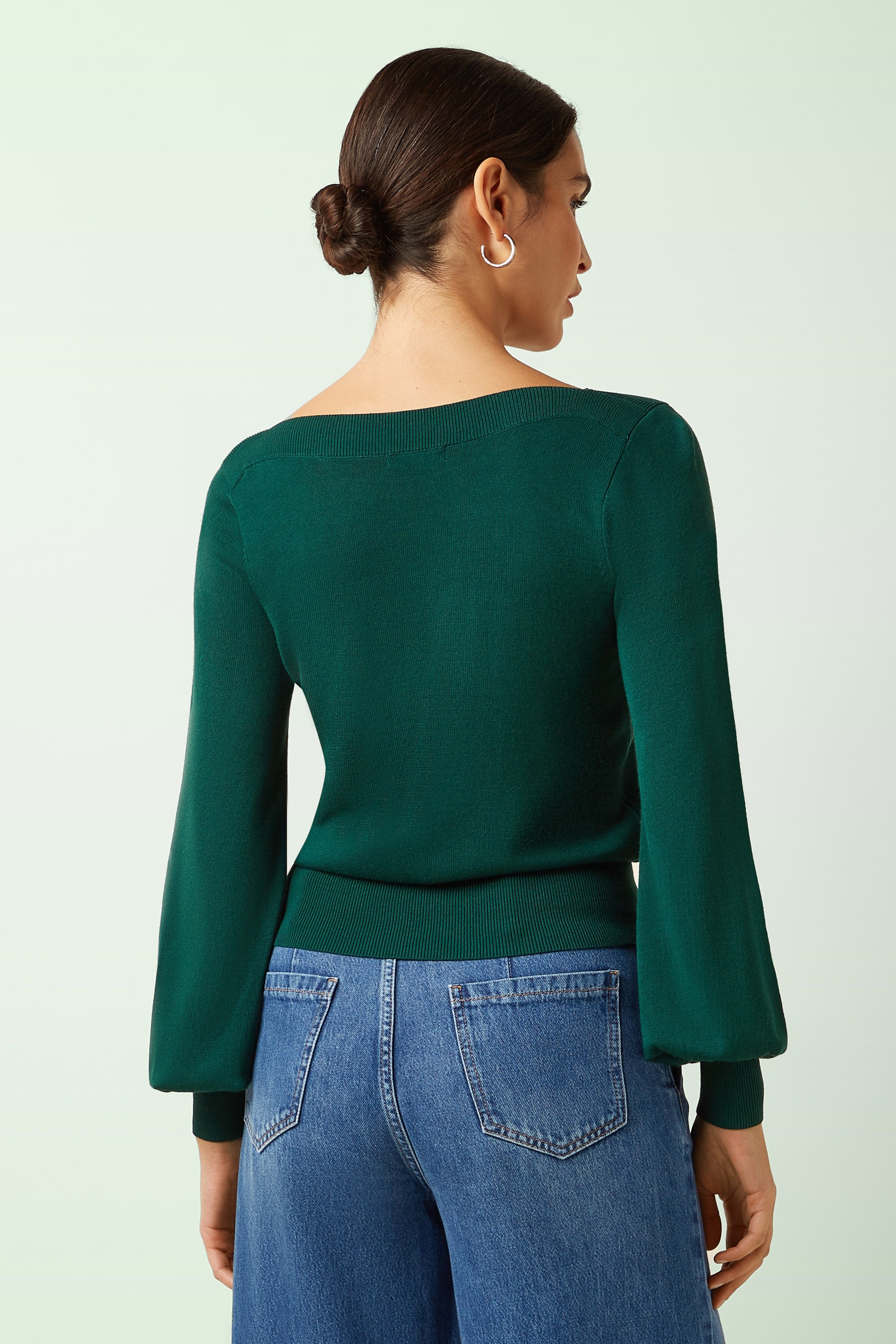 King Louie - Audrey Bell Azzy top in botanisch groen 4