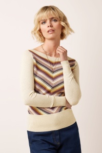 King Louie - Ivy Mercury top in crème 2