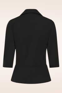 Glamour Bunny Business Babe - Starlet Travel blazer top in zwart 4