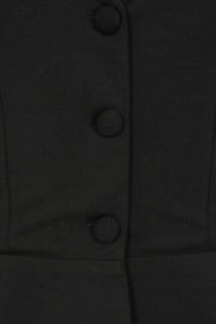 Glamour Bunny Business Babe - Starlet Travel blazer top in zwart 3