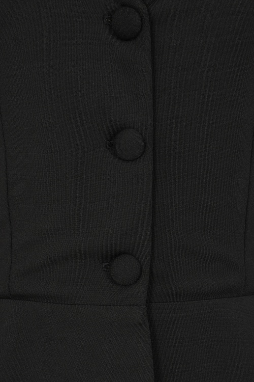 Glamour Bunny Business Babe - Starlet Travel blazer top in zwart 3