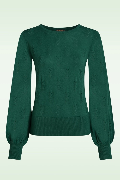 King Louie - Bell club top in botanisch groen