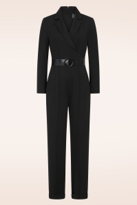 Glamour Bunny Business Babe - Diadora Travel jumpsuit in zwart 2