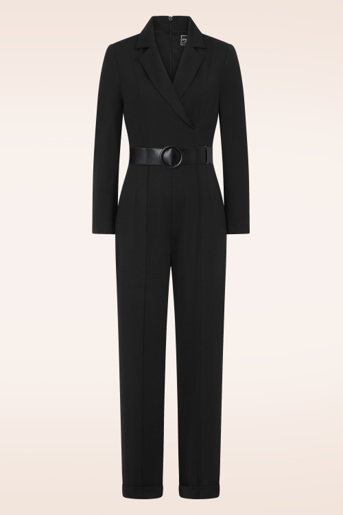 Glamour Bunny Business Babe - Diadora Travel jumpsuit in zwart 2